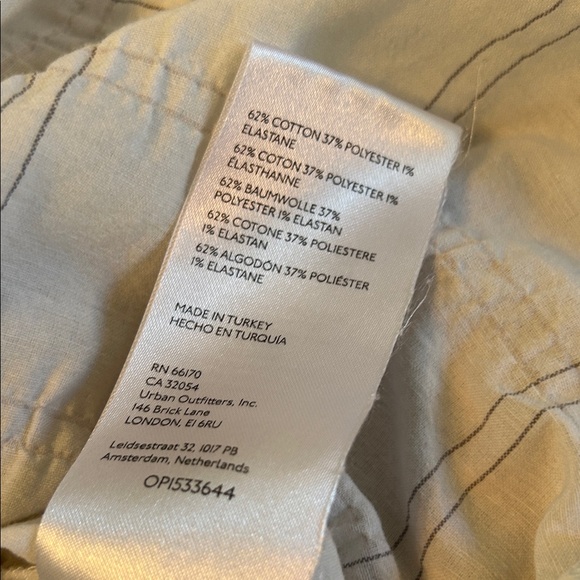 Anthropologie Fluted Sleeve Textured Cotton Blouse - Picture 8 of 8